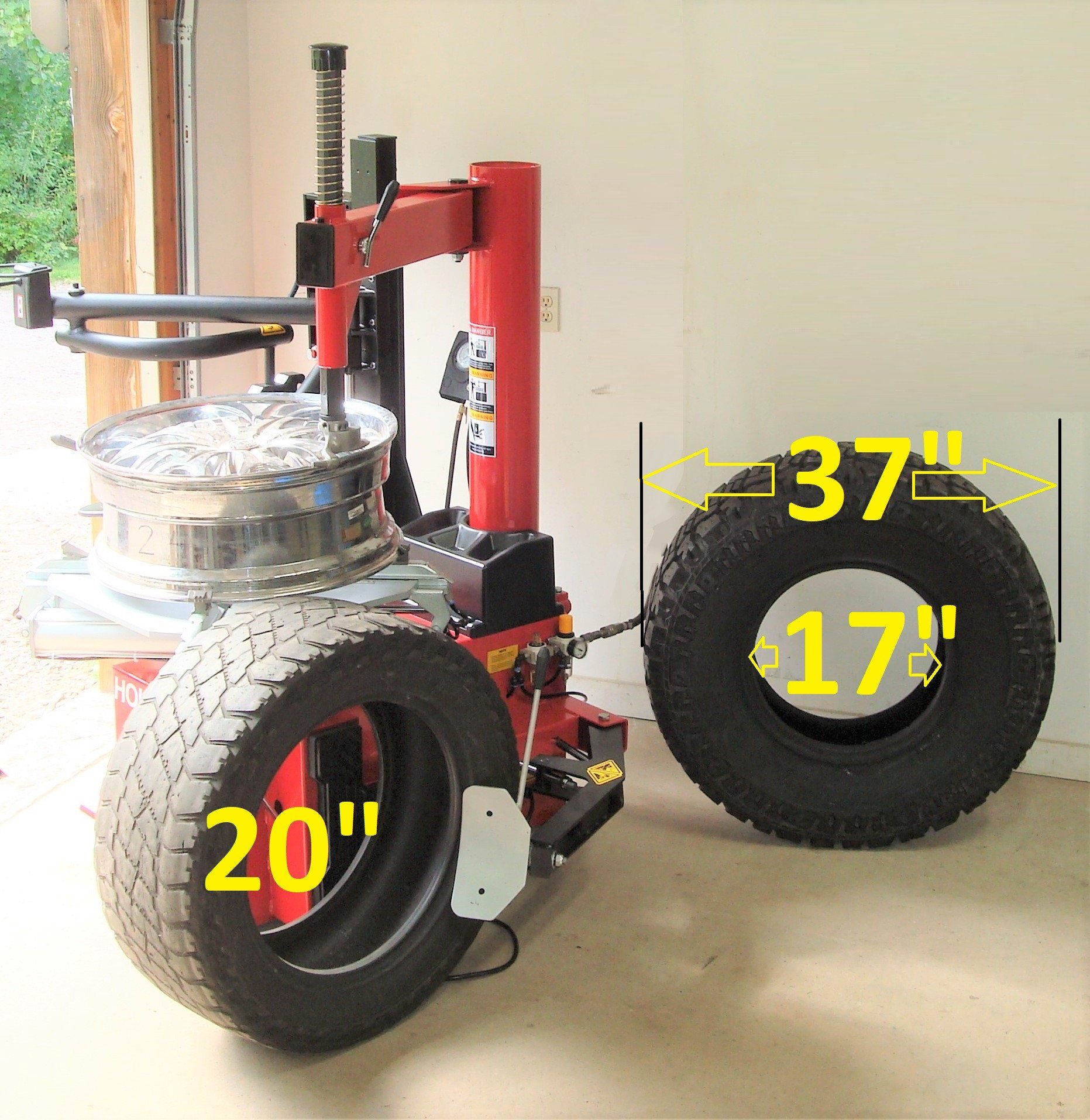 AE Technologies Inc - HOLLSTEIN Heavy Duty Rim Clamp Tire Changer with ...