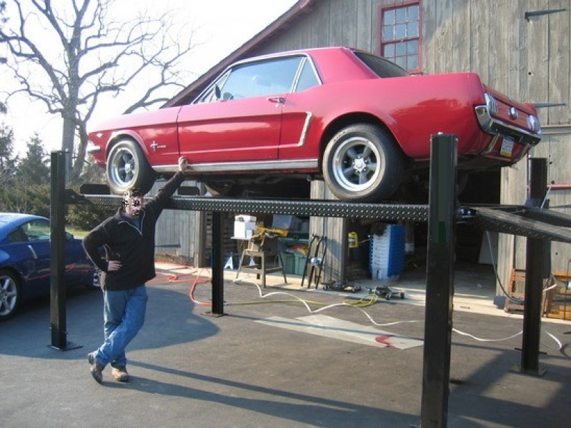 Mustang outside