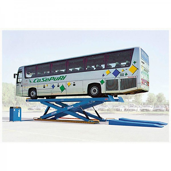 RAV Super Scissors Lifts with capacities from 20,000lbs thru 125,000lbs.