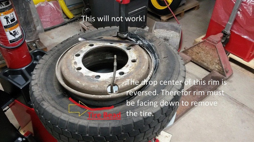 Reverse drop center rim with 17.5 and 19.5 s siz